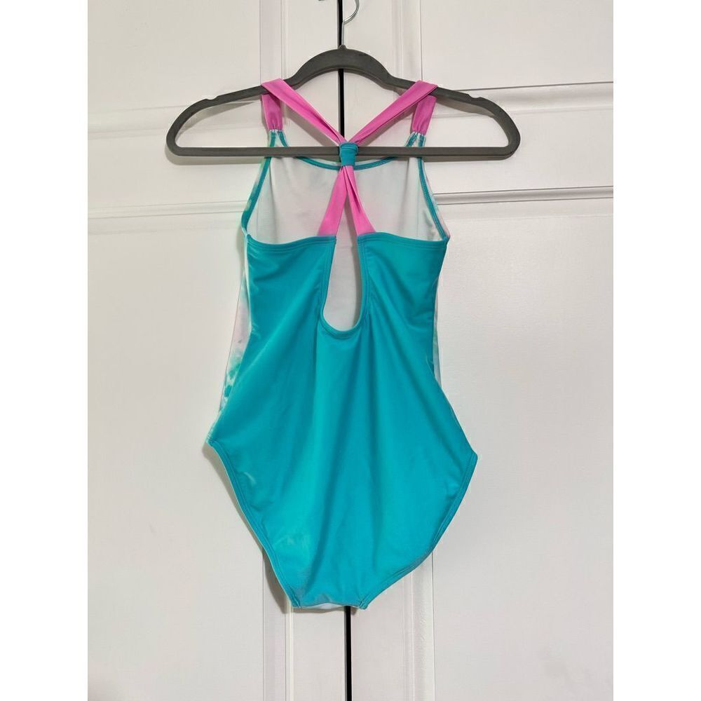 Girls One Piece Swimsuit - Heart Tie-Dye‎ - Picture 2 of 7